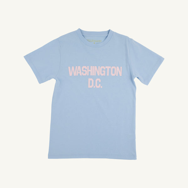 Sir Proper's City Hopper T-Shirt - Beale Street Blue with Palm Beach Pink Washington