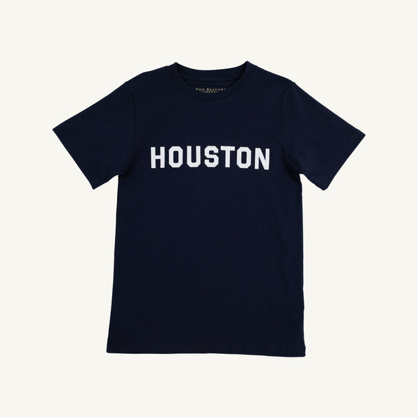 Sir Proper's City Hopper T-Shirt - Nantucket Navy with Worth Avenue White Houston
