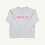 Sir Proper City Hopper Sweatshirt - Grantley Gray with Hamptons Hot Pink Naples