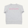 Sir Proper City Hopper Sweatshirt - Grantley Gray with Hamptons Hot Pink Naples