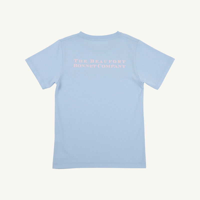 Sir Proper City Hopper T-Shirt - Beale Street Blue with Palm Beach Pink Naples