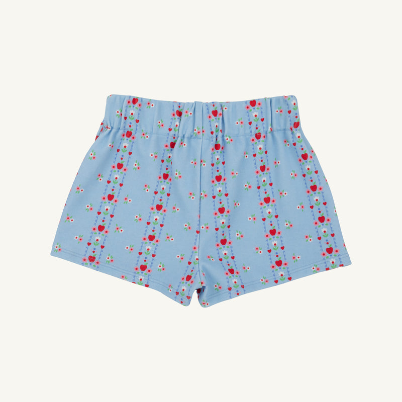 Stella Skort - First Day Flowers with Flower Buttons