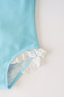 Sleeveless Sarasota Surf Suit - Belhaven Blue with Worth Avenue White Eyelet