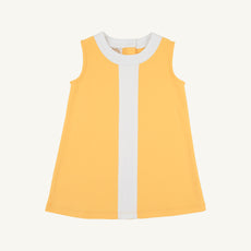 Daisy Dress - Yates Avenue Yellow with Worth Avenue White