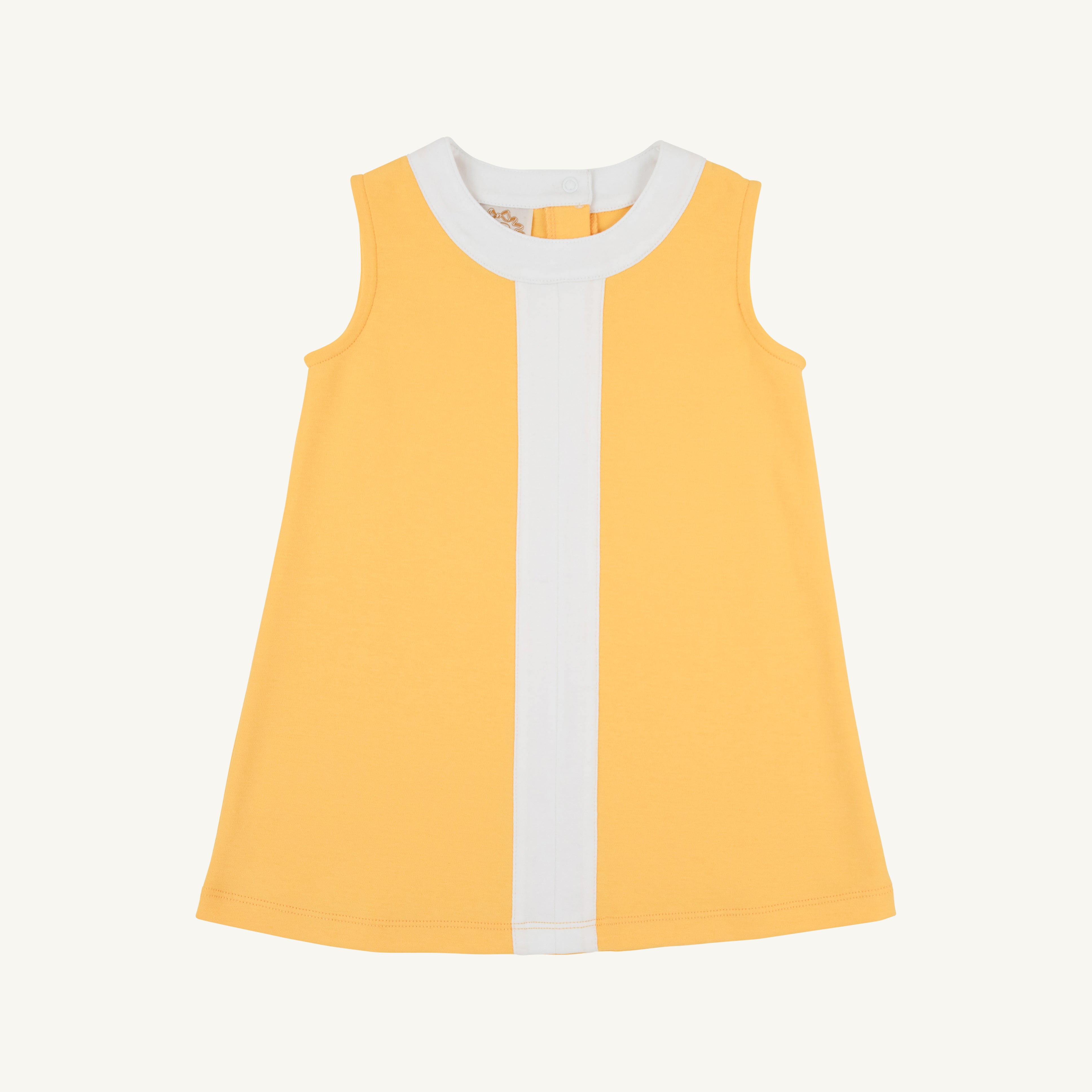 Daisy Dress - Yates Avenue Yellow with Worth Avenue White