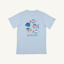 Sir Proper's T-Shirt - Buckhead Blue with Fish