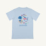 Sir Proper's T-Shirt - Buckhead Blue with Fish