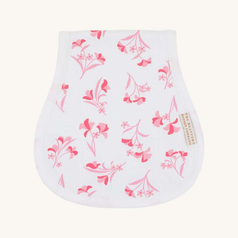 Oopsie Daisy Burp Cloth - Fontaine Floral & Worth Avenue White