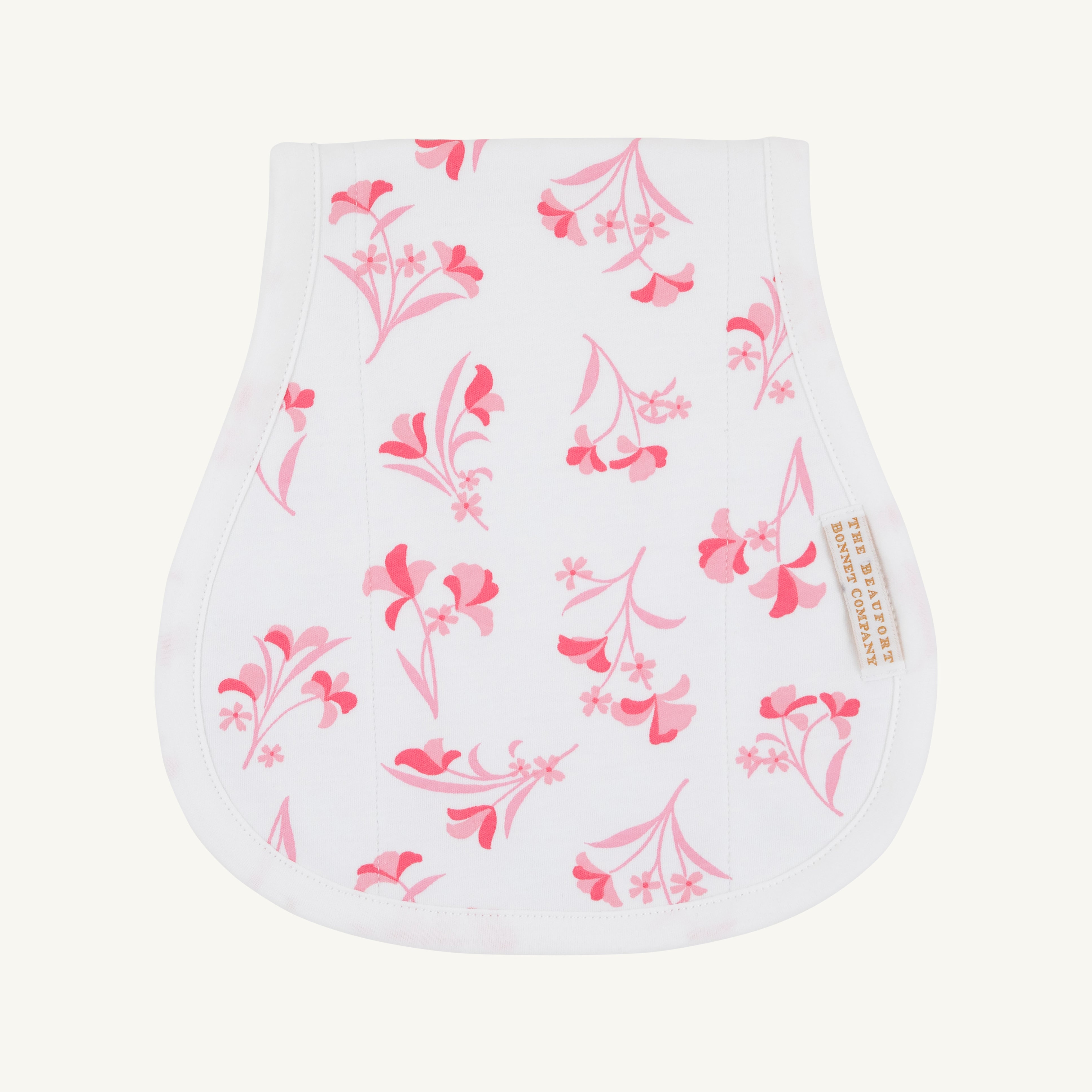 Oopsie Daisy Burp Cloth - Fontaine Floral & Worth Avenue White