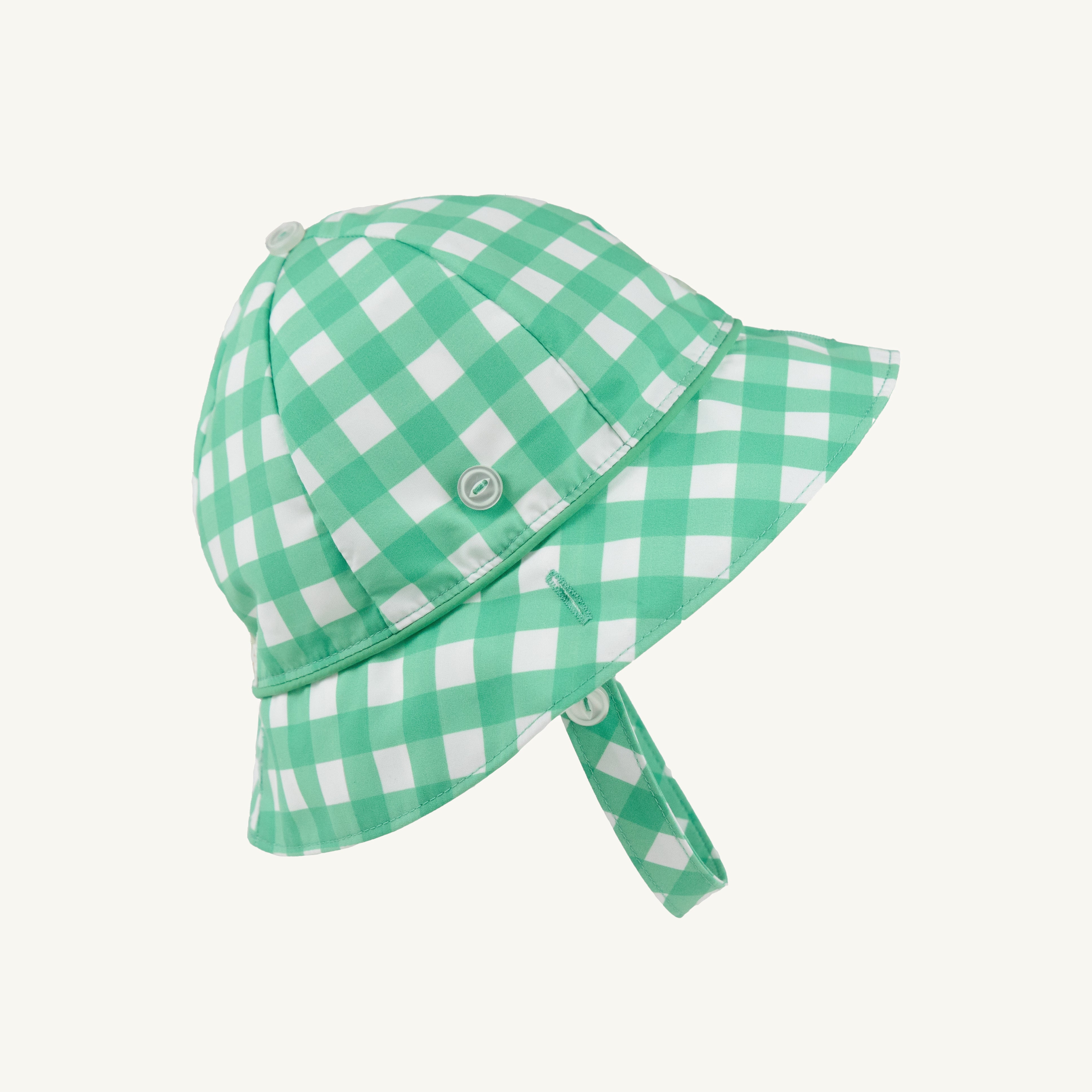 Beaufort Bucket Hat - Gibson Island Green Gingham