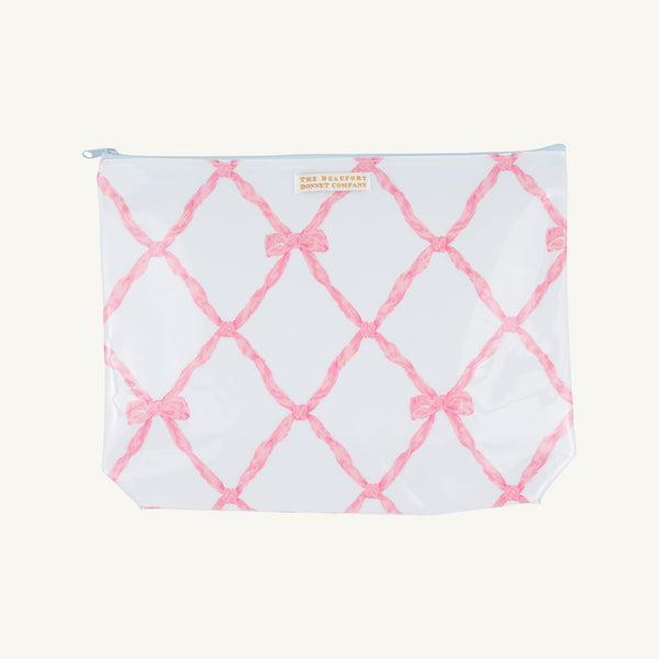 Duchess Ditty Bag - Belle Meade Bow with Buckhead Blue
