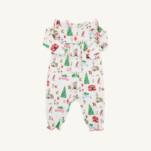 Leigh Anne Angel Sleeve Romper - Make the Season Bright