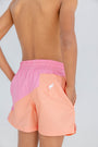 Country Club Colorblock Trunks - Hamptons Hot Pink & Seashore Sherbet