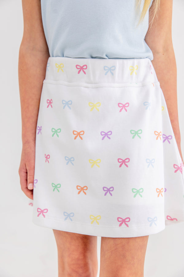 Searcy Skort - Bitty Bows (Worth Avenue White)