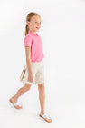 Prepletic™ Prep School Skort - Keeneland Khaki with Palmetto Pearl Stork