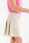 Prepletic™ Prep School Skort - Keeneland Khaki with Palmetto Pearl Stork