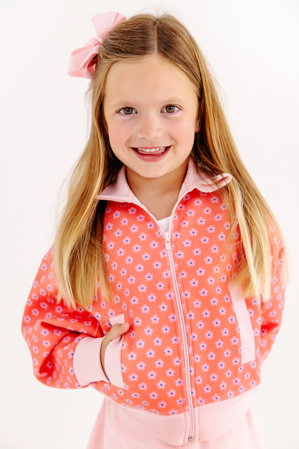 Prepletic™ Jules Jacket - Mill Street Manor Mini Floral with Sandpearl Pink