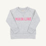 Sir Proper City Hopper Sweatshirt - Grantley Gray with Hamptons Hot Pink Main Line
