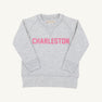 Sir Proper City Hopper Sweatshirt - Grantley Gray (Heathered) with Hamptons Hot Pink Charleston