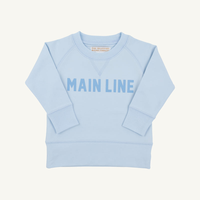 Sir Proper City Hopper Sweatshirt - Buckhead Blue with Barrington Blue Main Line