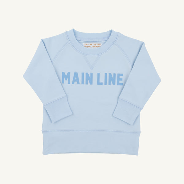 Sir Proper City Hopper Sweatshirt - Buckhead Blue with Barrington Blue Main Line