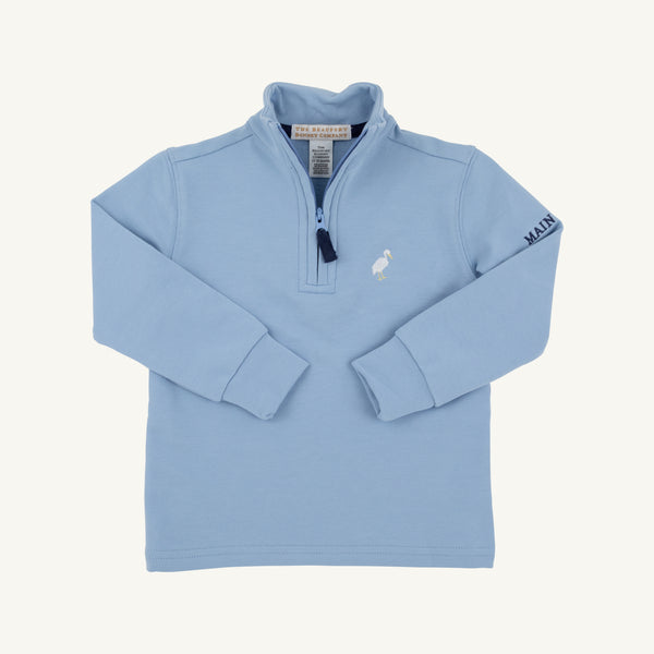 Hayword Half-Zip - Barrington Blue with Nantucket Navy Main Line