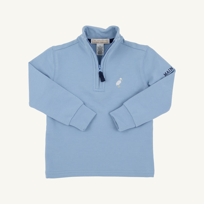 Hayword Half-Zip - Barrington Blue with Nantucket Navy Main Line