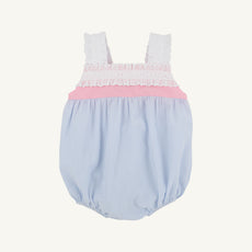 Babs Bubble - Breakers Blue Seersucker with Sandpearl Pink