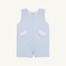 Prescott Pocket Jon Jon - Breakers Blue Seersucker with Worth Avenue White