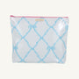 Duchess Ditty Bag - Buckhead Blue Belle Meade Bow with Hamptons Hot Pink