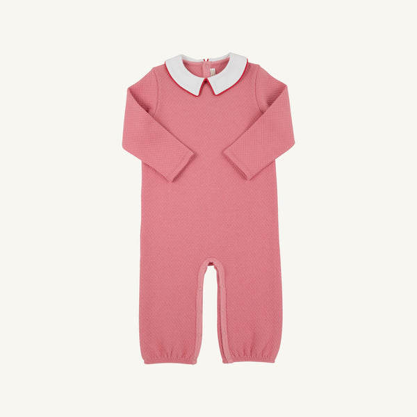 Potter's Playsuit (Quilted) - Nantucket Red with Worth Avenue White & Richmond Red Piping