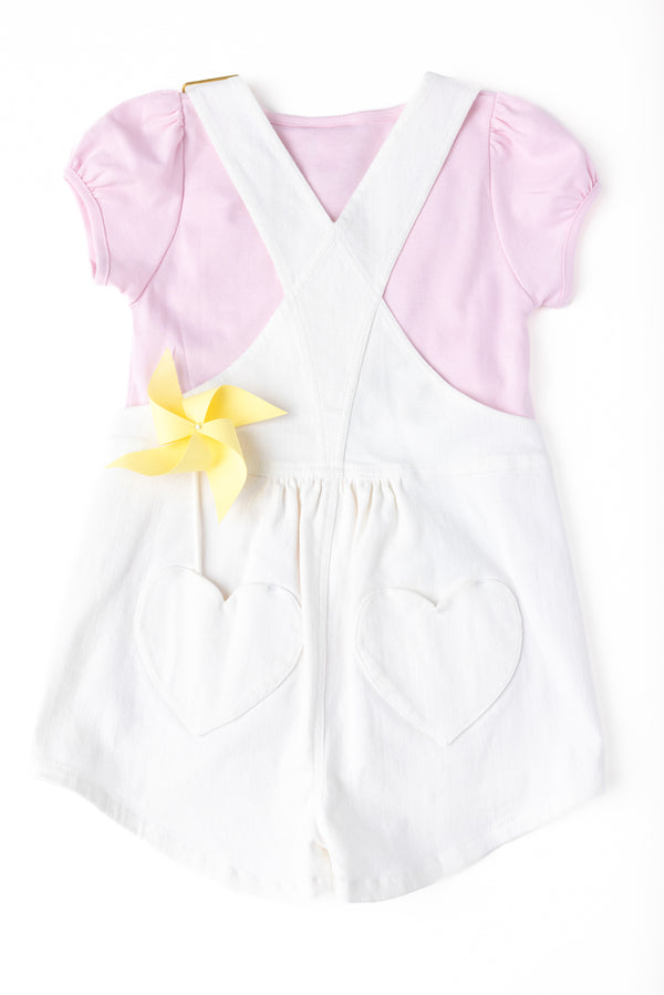 Channing Choo Choo Overalls - Worth Avenue White