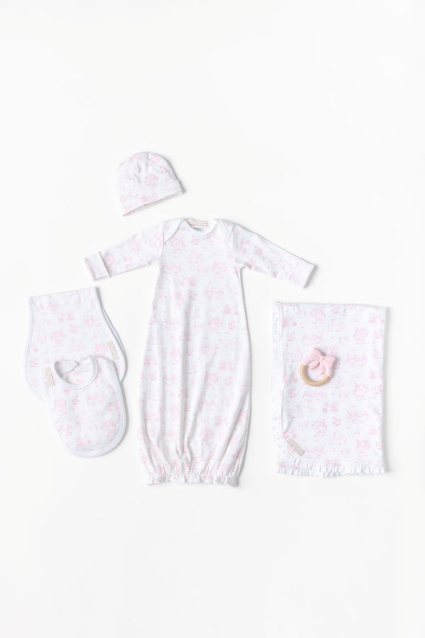 Adorable Everyday Set - Sir Proper's Sweet Arrival (Hamptons Hot Pink) with Worth Avenue White