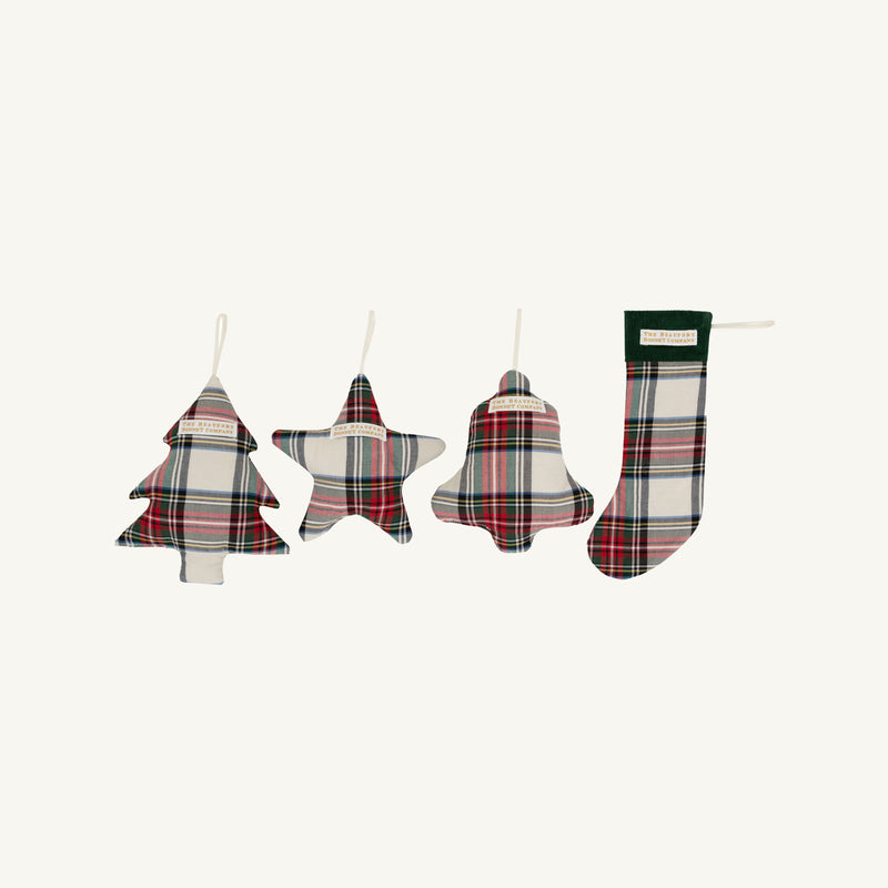 Trim the Tree Ornaments - Charlie Place Plaid with Grier Green