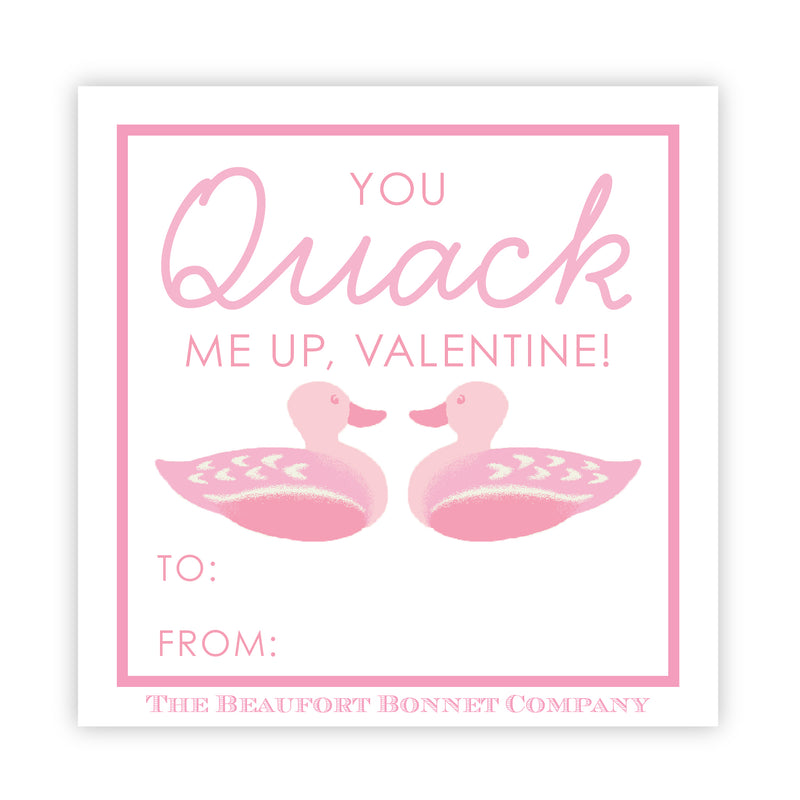Valentine Cards - You Quack Me Up Pink (Digital Download)