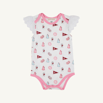 Embroidery result for: Alabama Wendy Onesie - Sweet Home Honey with Hamptons Hot Pink
