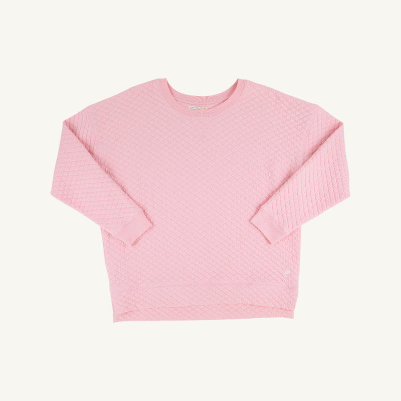 Cassidy Comfy Crewneck (Women) - Sandpearl Pink Quilted