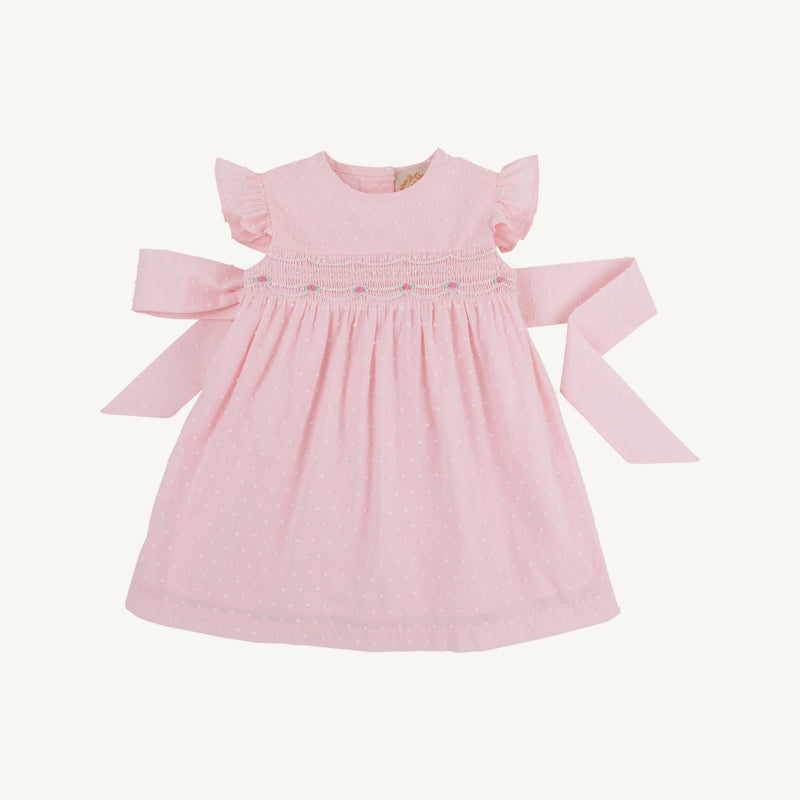 Addie Angel Sleeve Dress - Palm Beach Pink Dallas Dot