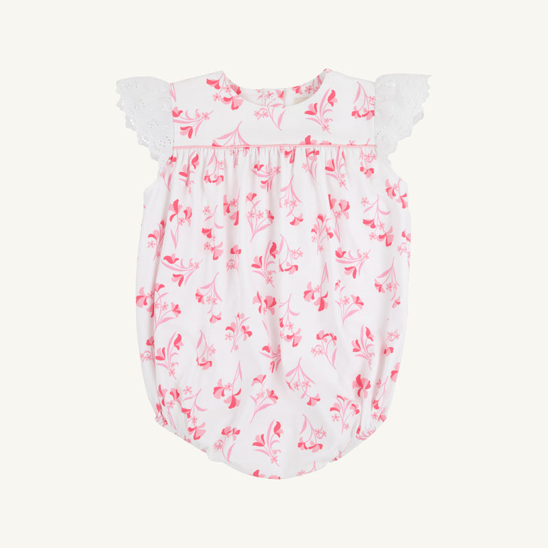 Angel Sleeve Blythe Bubble - Fontaine Floral with Worth Avenue White Eyelet