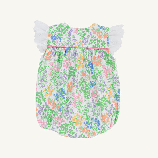 Angel Sleeve Blythe Bubble - Gaston Street Garden & Hamptons Hot Pink with Worth Avenue White Eyelet