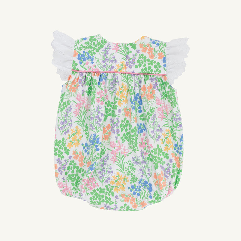 Angel Sleeve Blythe Bubble - Gaston Street Garden & Hamptons Hot Pink with Worth Avenue White Eyelet