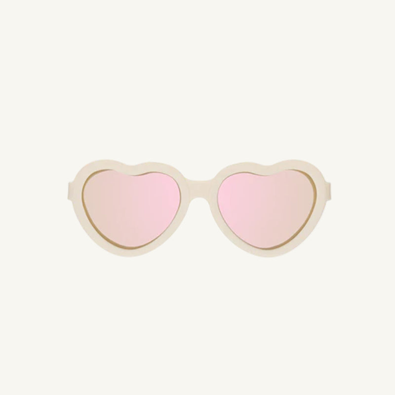 Polarized Heart Sunglasses (Sweet Cream) - Babiators
