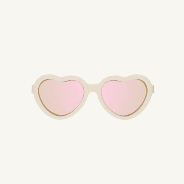 Polarized Heart Sunglasses (Sweet Cream) - Babiators