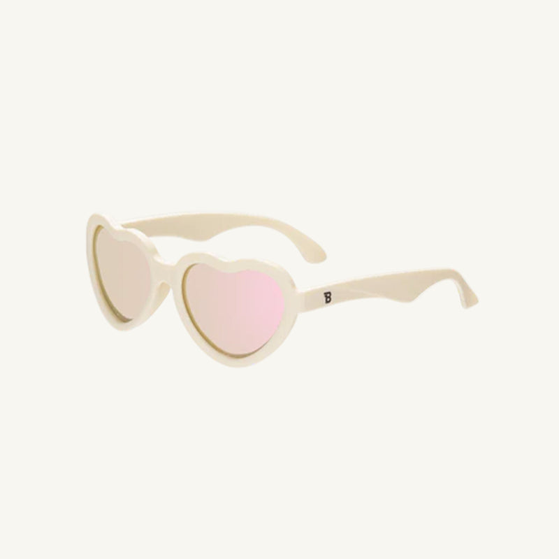 Polarized Heart Sunglasses (Sweet Cream) - Babiators