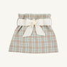 Beasley Bow Skirt - Henry Clay Houndstooth (Edisto Egg Blue) with Palmetto Pearl