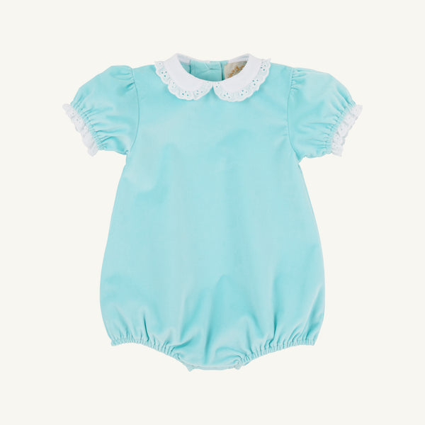 Bedford Bubble - Edisto Egg Blue Velveeteen with Worth Avenue White