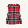 Betts Bow Dress - Wilson Pier Plaid with Richmond Red Bows