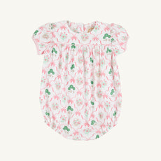 Blythe Bubble - Boxwoods & Bows with Palm Beach Pink