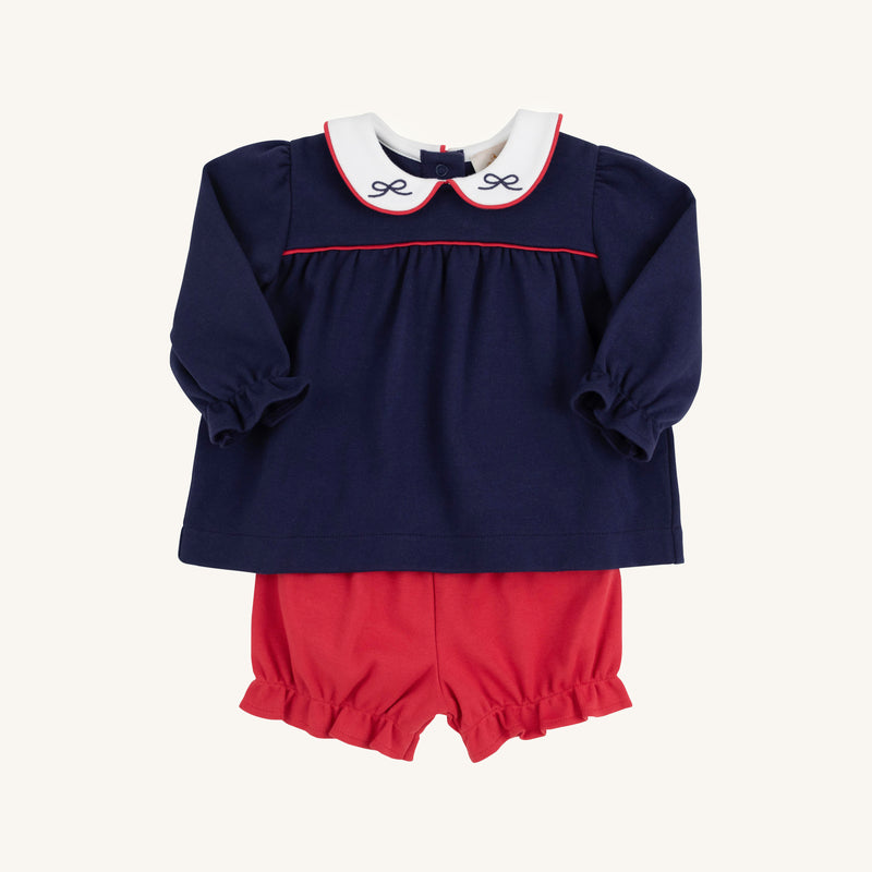 Bon Air Bloomer Set - Nantucket Navy with Richmond Red & Worth Avenue White