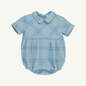 Embroidery result for: Bradford Bubble - Audubon Park Plaid with Sarasota Sky
